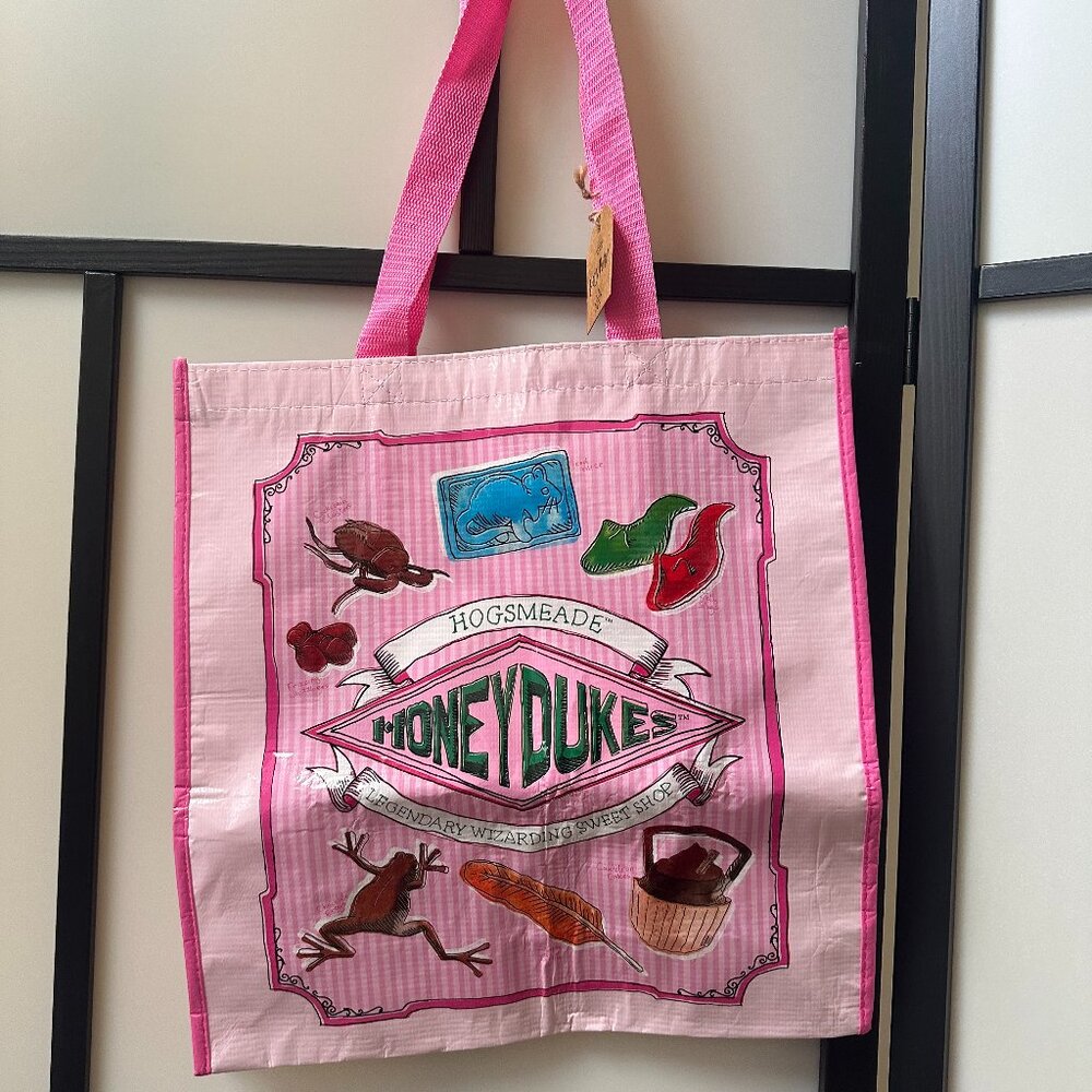 Harry Potter New York NY REGULAR Reusable Tote Bag - Honeydukes Pink Sweet Shop